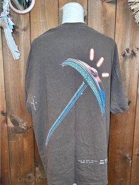 Travis Scott Fortnite Astronomical pickaxe Brown T-Shirt size XL Cactus Jack